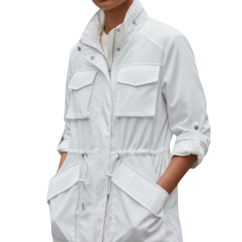 Vince Camuto Women's Light Roll-tab High Neck Jacket Size Large